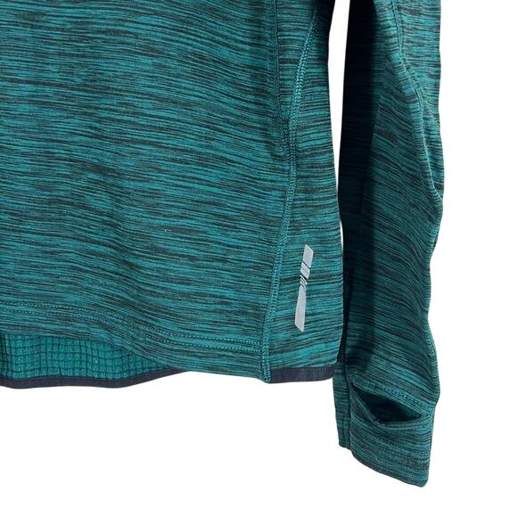 DSG Pullover Hoodie Womens S Green Space Dye Scuba Neck Athleisure Lightweight - Picture 3 of 5